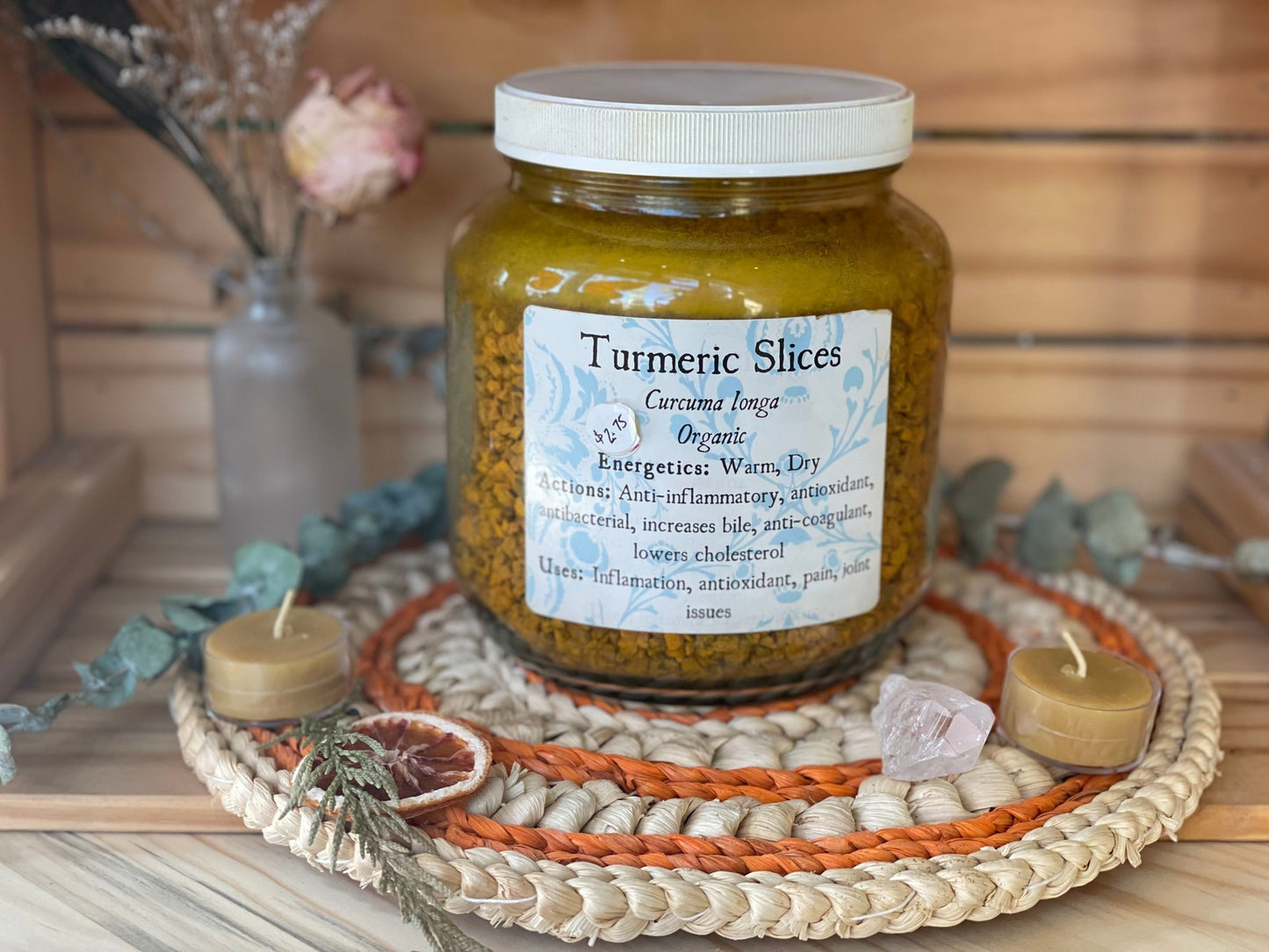 Turmeric Pieces, organic, bulk/oz