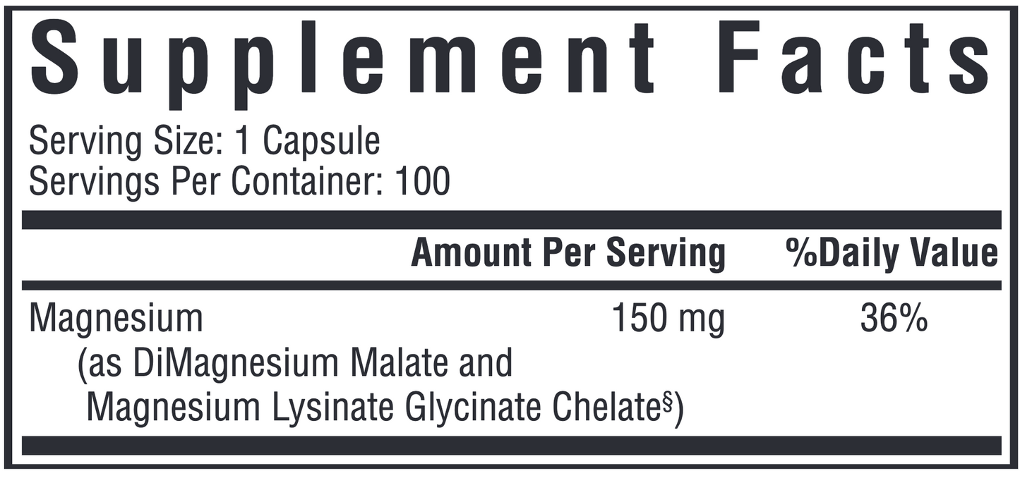 Optimal Magnesium 100 veg caps - Seeking Health