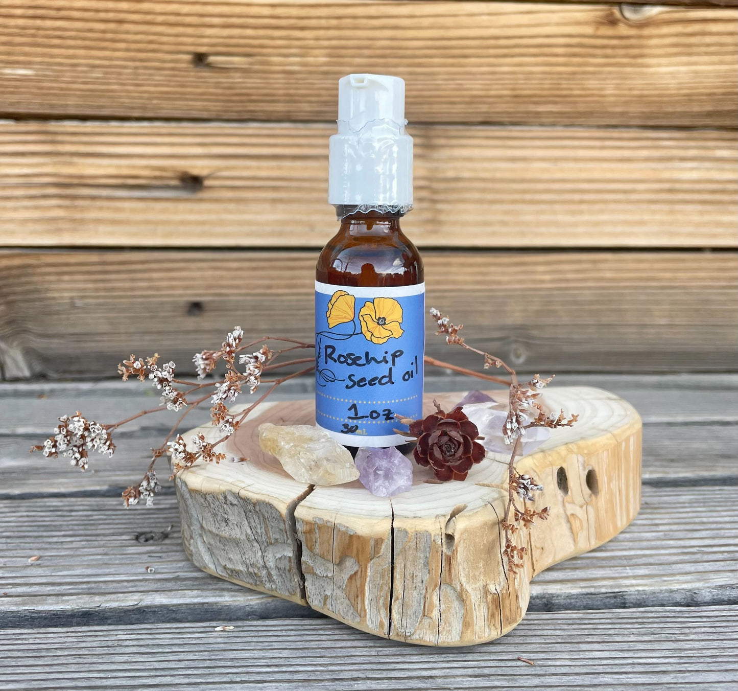 Rose Hip Seed Oil, Organic, 1oz bottle