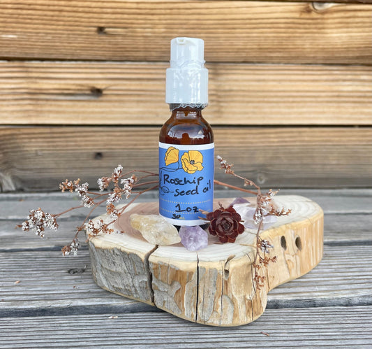 Rose Hip Seed Oil, Organic, 1oz bottle